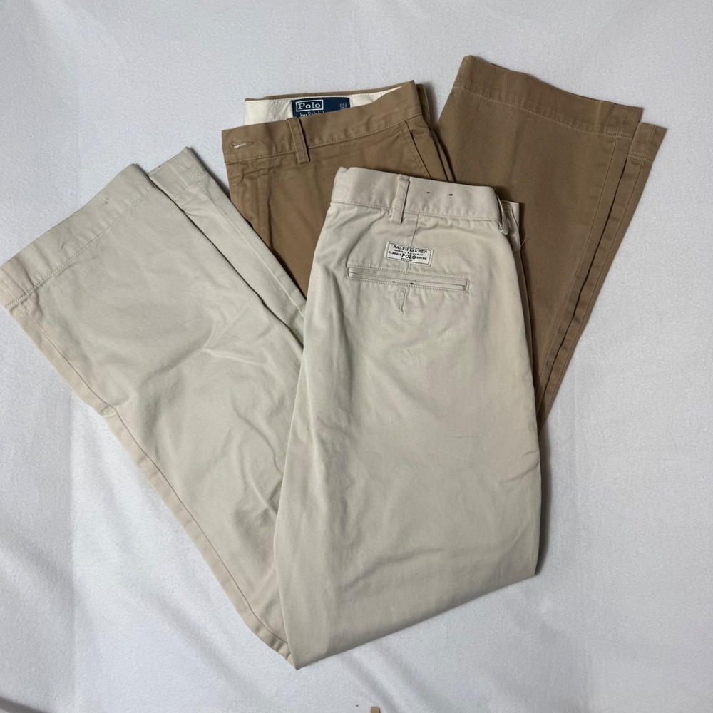Polo Ralph Lauren Prospect Pant Men Chino 36x30 Tan Good Bundle RN41381
